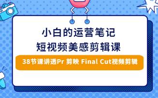 【副业项目3488期】短视频剪辑免费教学视频（小白也能学会的短视频美感剪辑课）-齐力副业
