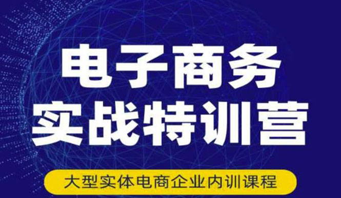 【副业项目3612期】想做电商怎么起步：电商实战特训营，全方位带你入门电商-齐力副业
