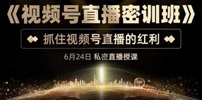 【副业项目3625期】视频号直播密训班：教企业怎么做好视频号直播，抓住视频号直播的红利-齐力副业