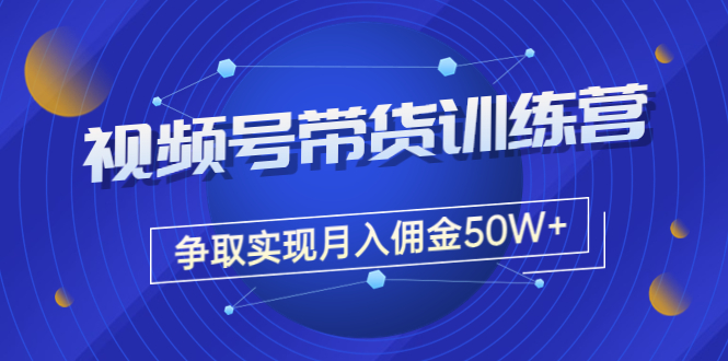 【副业项目3707期】视频号直播带货教程，教你如何实现月入佣金50W+（课程+资料+工具）-齐力副业