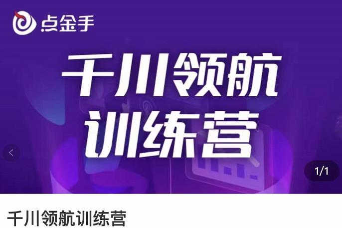 【副业项目3716期】千川领航训练营：干川逻辑与算法的剖析，千川投放技巧-齐力副业