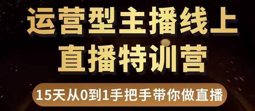 【副业项目3745期】慧哥直播电商运营型主播特训营，0基础15天手把手带你怎么做直播带货-齐力副业