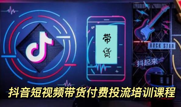 【副业项目3814期】抖音短视频带货付费投流培训课程，抖音投流技巧和方法-齐力副业