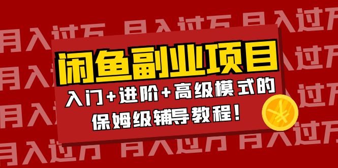 【副业项目4218期】闲鱼无货源项目月入过万：入门+进阶+高级模式的保姆级辅导教程！-齐力副业