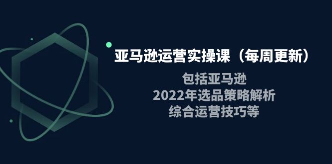 【副业项目4284期】亚马逊运营实操课：包括亚马逊2022选品策略解析，综合运营技巧等-齐力副业