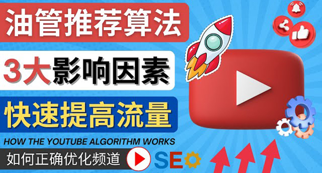 【副业项目4609期】YouTube视频推荐算法 (Algorithm ) 详解YouTube推荐机制，帮你获得更多流量-齐力副业