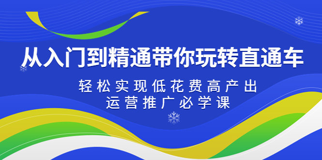 【副业项目5274期】从入门到精通带你玩转直通车：轻松实现低花费高产出，35节运营推广必学课-齐力副业