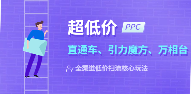 【副业项目5726期】2023超低价·ppc—“直通车、引力魔方、万相台”全渠道·低价扫流核心玩法-齐力副业