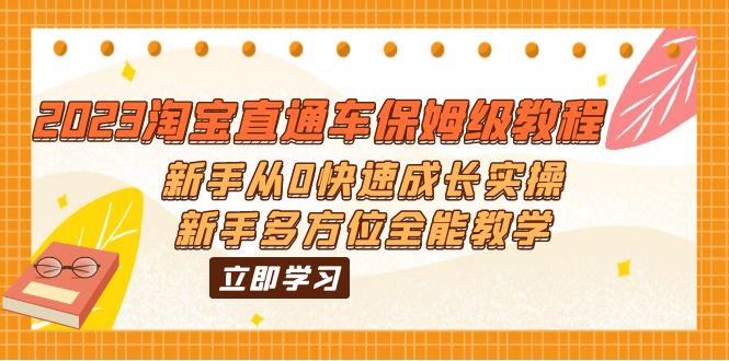【副业项目6346期】2023淘宝直通车保姆级教程：新手从0快速成长实操，新手多方位全能教学-齐力副业