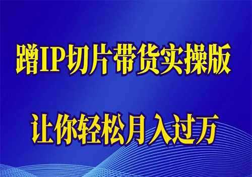 【副业项目6060期】2023蹭这个IP切片带货实操版，让你轻松月入过万（教程+素材）-齐力副业