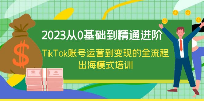 【副业项目6364期】2023从0基础到精通进阶，TikTok账号运营到变现的全流程出海模式培训-齐力副业