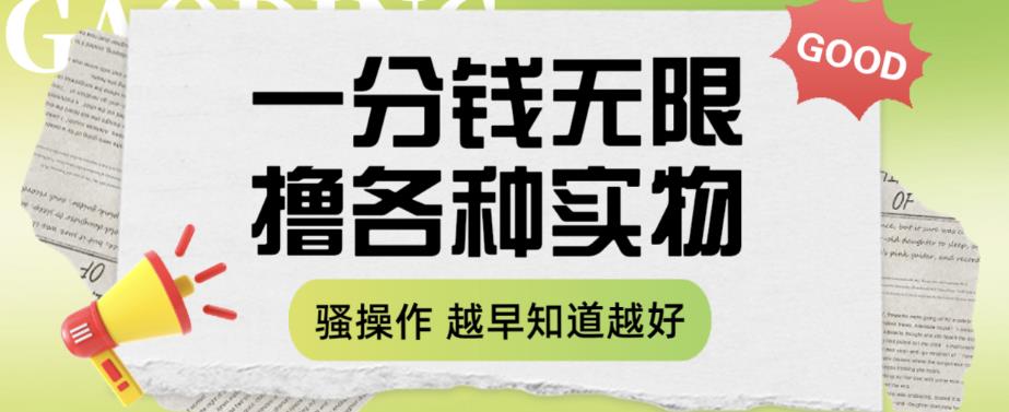 【副业项目6503期】一分钱无限撸实物玩法，让你网购少花冤枉钱【揭秘】-齐力副业