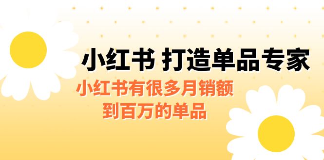 【副业项目6692期】某公众号付费文章《小红书 打造单品专家》小红书有很多月销额到百万的单品-齐力副业