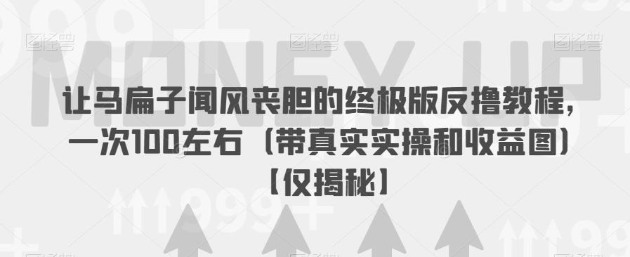 【副业项目6849期】让马扁子闻风丧胆的终极版反撸教程，一次100左右（带真实实操和收益图）【仅揭秘】-齐力副业
