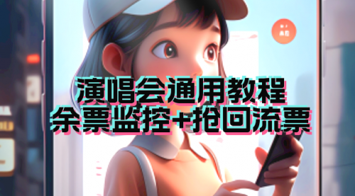 【副业项目7161期】演唱会通用_余票监控+抢回流票（教程+软件）-齐力副业