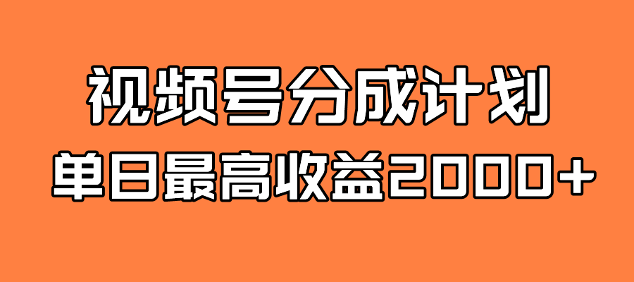 【副业项目7871期】探索全新蓝海！视频号掘金计划，每日轻松赚取2000＋！快速学习，实现财富自由！-齐力副业