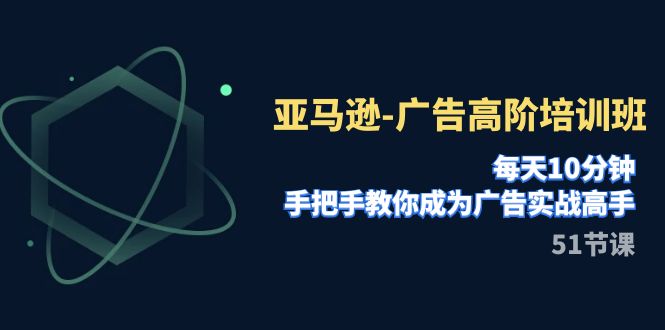 【副业项目8049期】亚马逊-广告高阶培训班，每天10分钟，手把手教你成为广告实战高手-齐力副业
