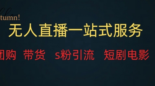 【副业项目7968期】无人直播全套服务，变现稳定-齐力副业