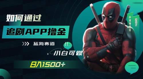 【副业项目7970期】如何通过追剧APP撸金，日入1500+（附素材）-齐力副业