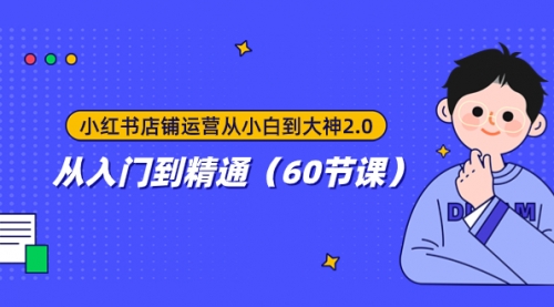 【副业项目8090期】小红书店铺运营从小白到大神2.0，从入门到精通（60节课）-齐力副业