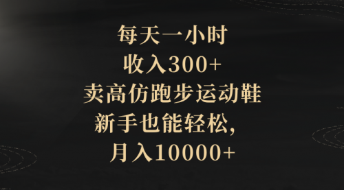 【副业项目8486期】每天一小时，收入300+，卖跑步运动鞋-齐力副业