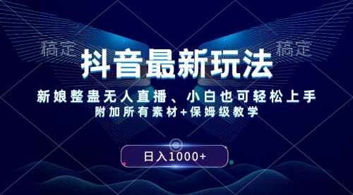 【副业项目8499期】抖音最新玩法，新娘整蛊无人直播，小白也可轻松上手，日入1000+ 保姆级教学-齐力副业