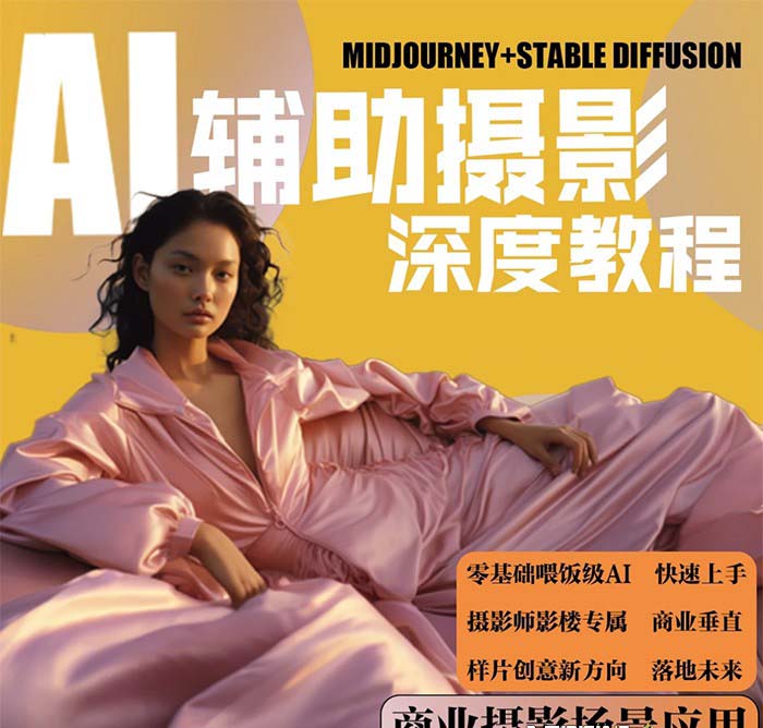 【副业8814期】2024年AI辅助摄影人工智能商业应用摄影课程（37节课）-齐力副业