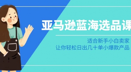 【副业8949期】亚马逊-蓝海选品课：适合新手小白卖家，让你轻松日出几十单小爆款产品-齐力副业