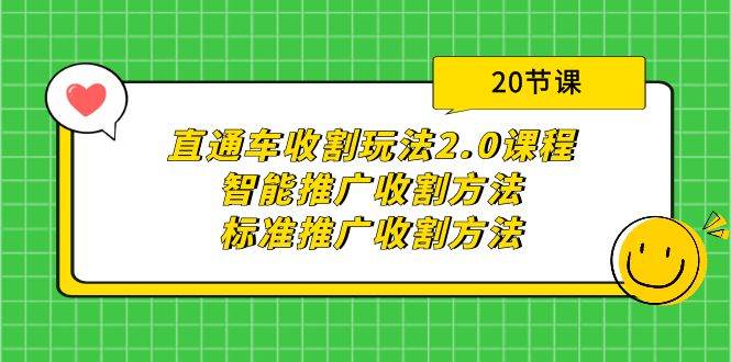 直通车收割玩法2.0课程：智能推广收割方法+标准推广收割方法（20节课）-齐力副业