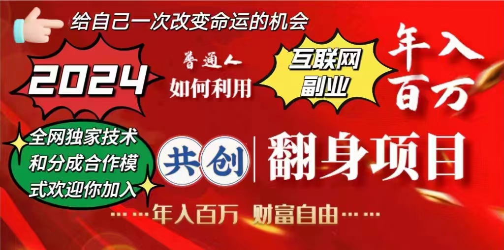 电脑全自动挂机项目，日入1000+，无需任何费用，合作分成收益对半分-齐力副业