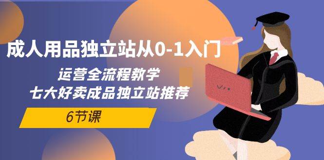 成人用品独立站从0-1入门，运营全流程教学，七大好卖成品独立站推荐-6节课-齐力副业
