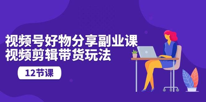 视频号好物分享副业课，视频剪辑带货玩法（12节课）-齐力副业