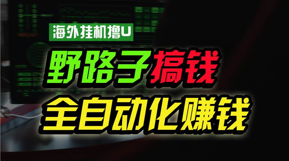 海外挂机撸U新平台，日赚8-15美元，全程无人值守，可批量放大，工作室内…-齐力副业