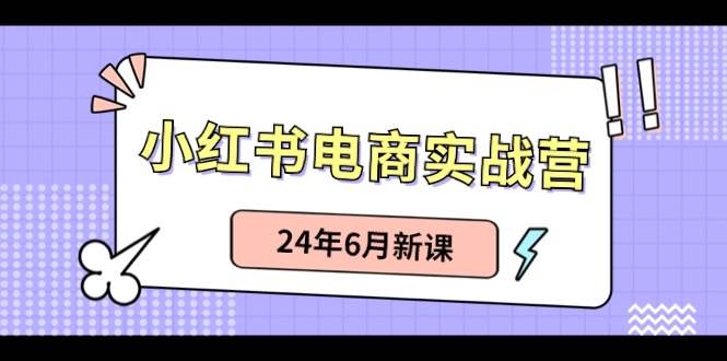 小红书电商实战营：小红书笔记带货和无人直播，24年6月新课-齐力副业