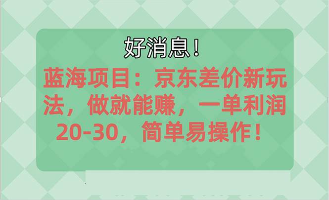 越早知道越能赚到钱的蓝海项目：京东大平台操作，一单利润20-30，简单…-齐力副业