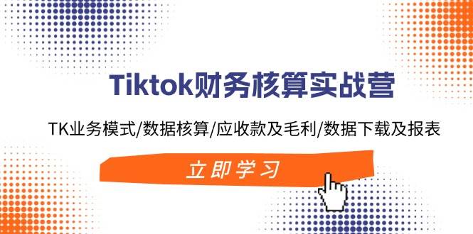 Tiktok财务核算实战营：TK业务模式/数据核算/应收款及毛利/数据下载及报表-齐力副业