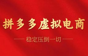 拼多多虚拟电商，单人操作10家店，单店日盈利100+-齐力副业